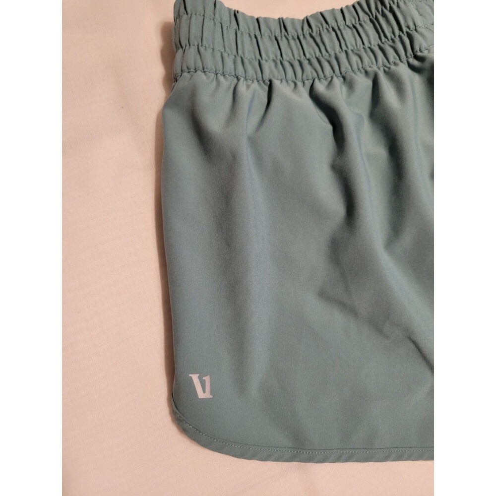 Vuori  Clementine Shorts  Women Teal  Lined  Zip Pocket Drawstring Size XS - Picture 3 of 6